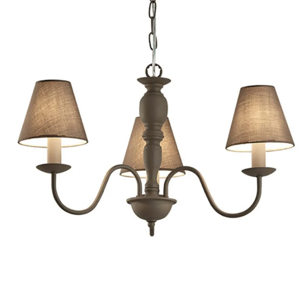 Viokef Lysekrone Fatima, grå, 3 lyskilder| Lysekroner