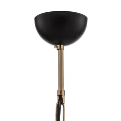 Lucea Lysekrone Ferra, messing antikk, 5 lyskilder| Lysekroner