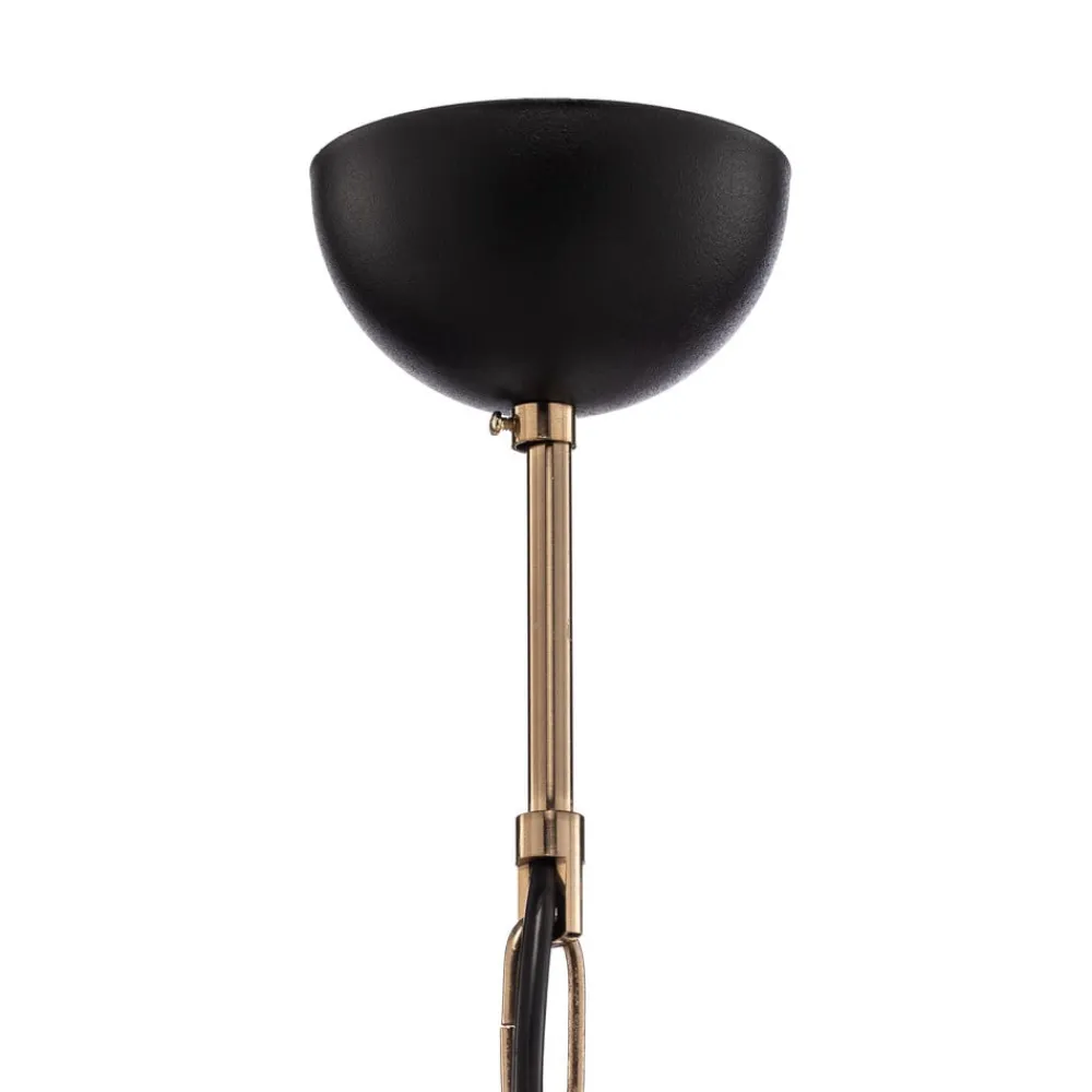 Lucea Lysekrone Ferra, messing antikk, 5 lyskilder| Lysekroner