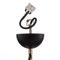 Lucea Lysekrone Ferra, messing antikk, 5 lyskilder| Lysekroner