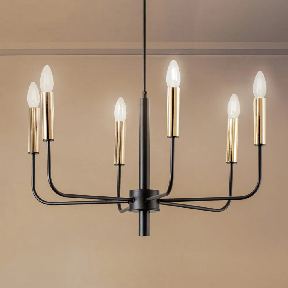 Luminex Lysekrone Hedwig, 6 lyskilder Clearance