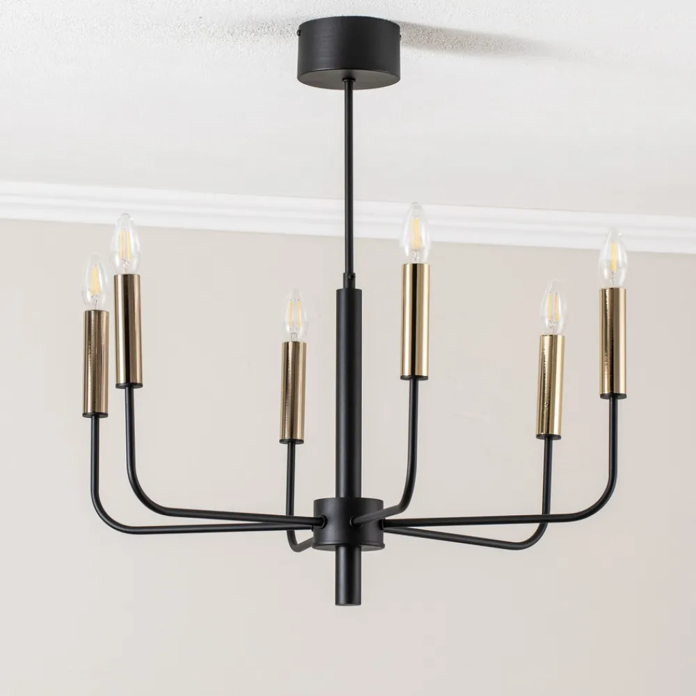 Luminex Lysekrone Hedwig, 6 lyskilder Clearance