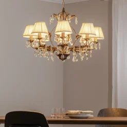 ONLI Lysekrone Karen 8 lyskilder i bronse New