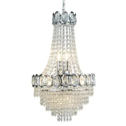 Searchlight Lysekrone Limoges med glassperler| Lysekroner