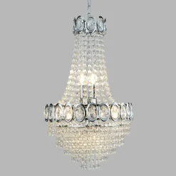 Searchlight Lysekrone Limoges med glassperler| Lysekroner