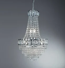 Searchlight Lysekrone Limoges med glassperler| Lysekroner