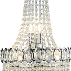 Searchlight Lysekrone Limoges med glassperler| Lysekroner