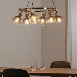 Lucea Lysekrone Mago, gull, 6 lyskilder| Lysekroner