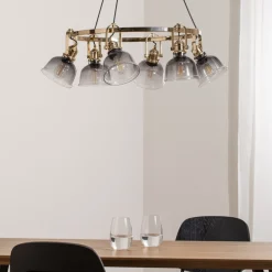 Lucea Lysekrone Mago, gull, 6 lyskilder| Lysekroner