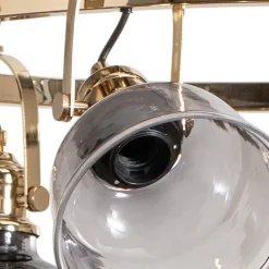 Lucea Lysekrone Mago, gull, 6 lyskilder| Lysekroner