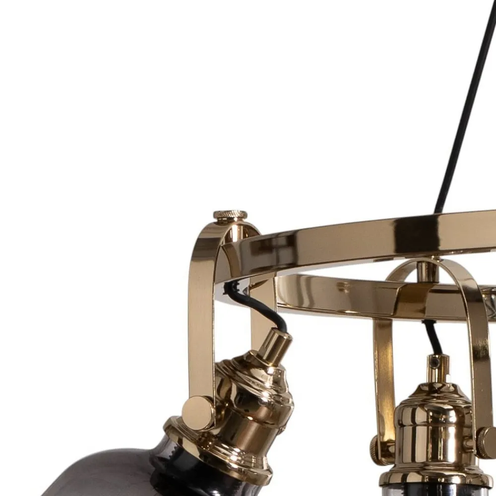 Lucea Lysekrone Mago, gull, 6 lyskilder| Lysekroner