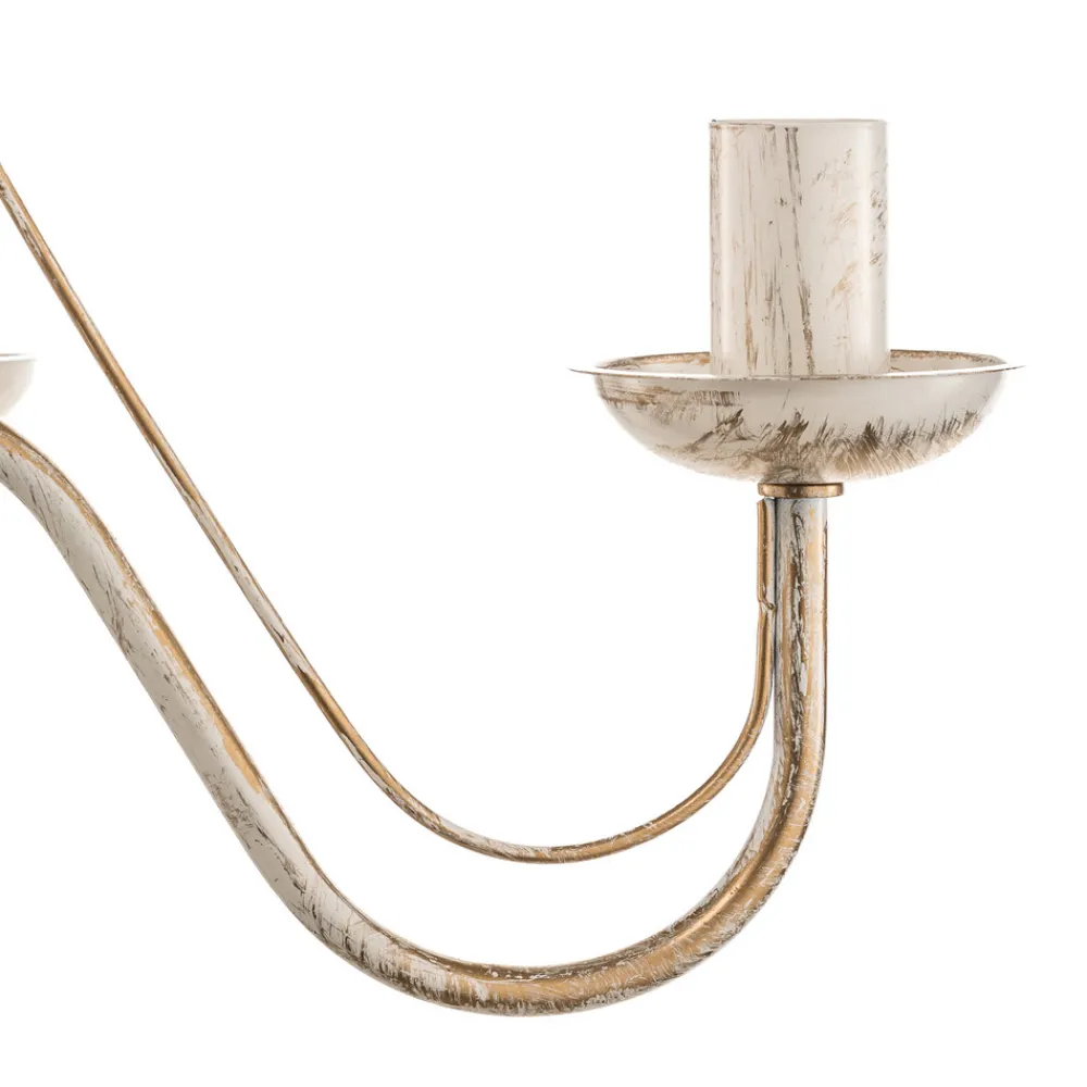 HELAM Lysekrone Malbo med 5 lyskilder i hvitt Best