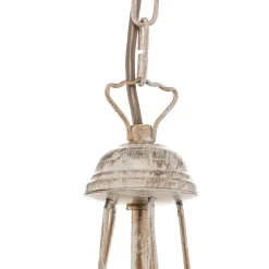 HELAM Lysekrone Malbo med 5 lyskilder i hvitt Best