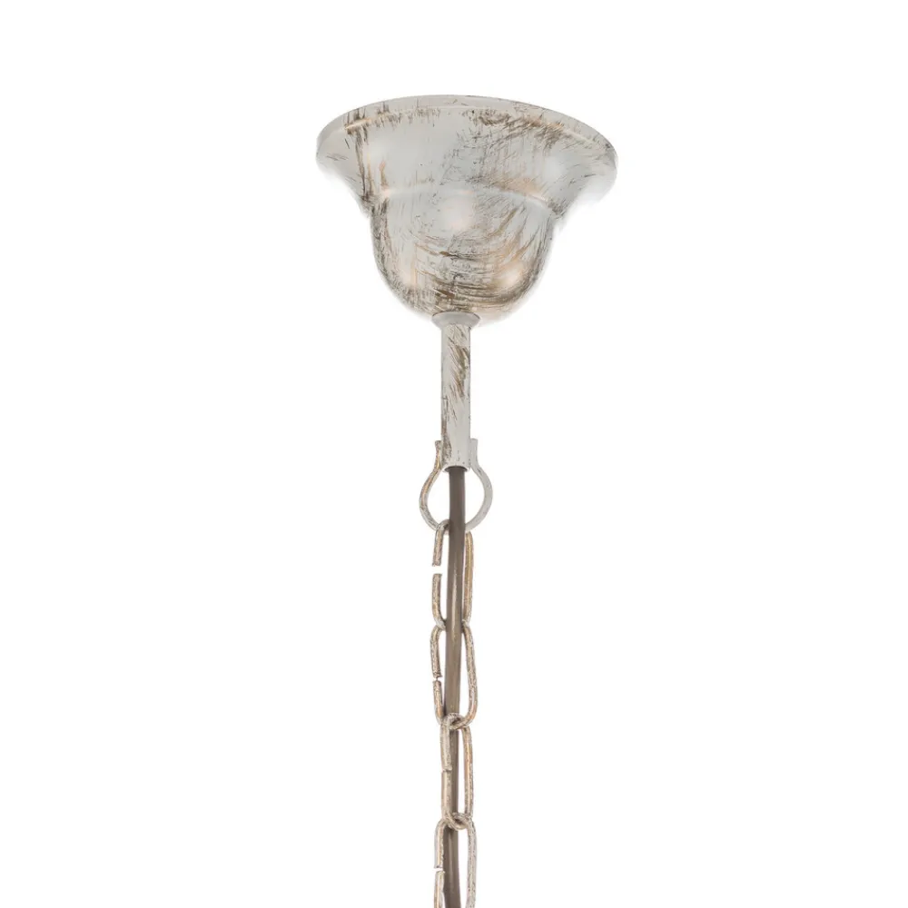 HELAM Lysekrone Malbo med 5 lyskilder i hvitt Best