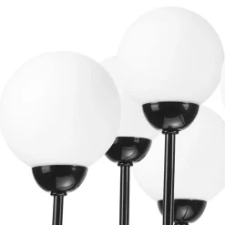 Lamkur Lysekrone Malou med glasskjerm, 5 lyskilder