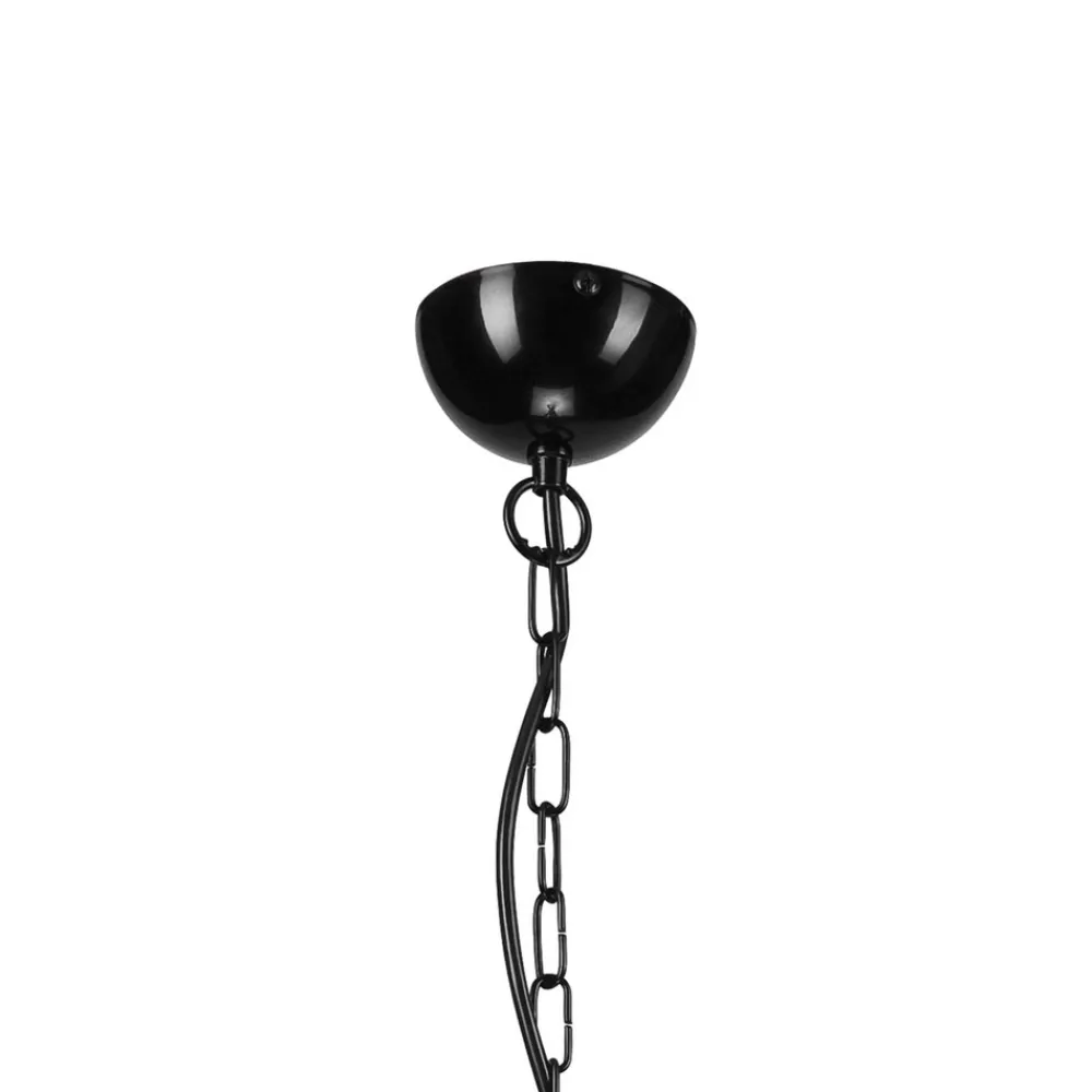 Lamkur Lysekrone Malou med glasskjerm, 5 lyskilder