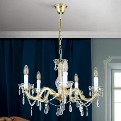 ORION Lysekrone Marie Claire krystallglass 5 lyskilder