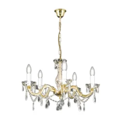 ORION Lysekrone Marie Claire krystallglass 5 lyskilder