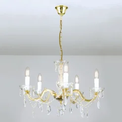 ORION Lysekrone Marie Claire krystallglass 5 lyskilder