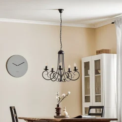 ONLI Lysekrone Pompei, uten skjerm, svart| Lysekroner