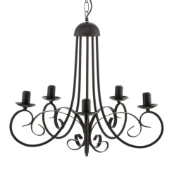 ONLI Lysekrone Pompei, uten skjerm, svart| Lysekroner