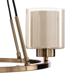 Lucea Lysekrone Ressa Ø 59 cm messing antikk, 4 lyskilder. New