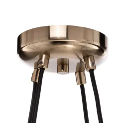 Lucea Lysekrone Ressa Ø 59 cm messing antikk, 4 lyskilder. New