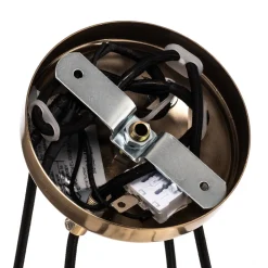 Lucea Lysekrone Ressa Ø 59 cm messing antikk, 4 lyskilder. New