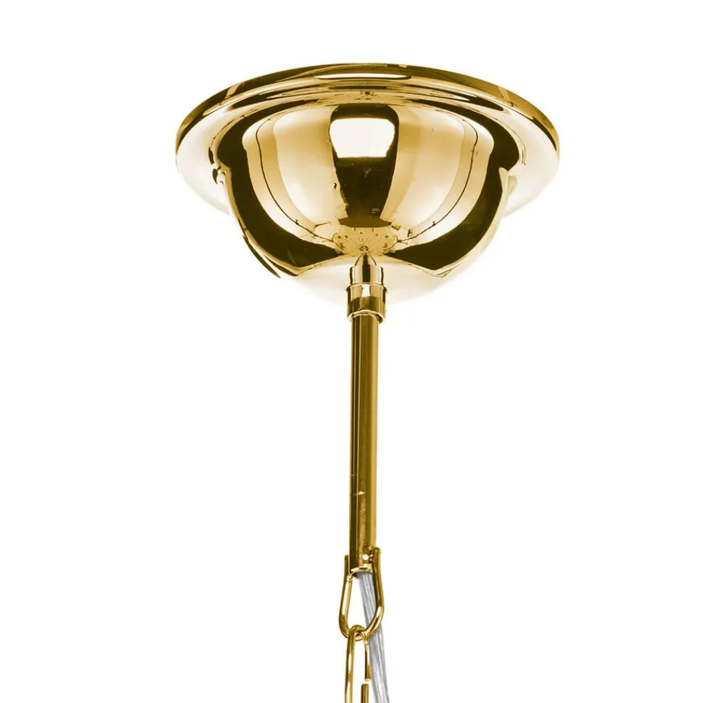 Domiluce Lysekrone Retro, 16-flammet, gull| Lysekroner