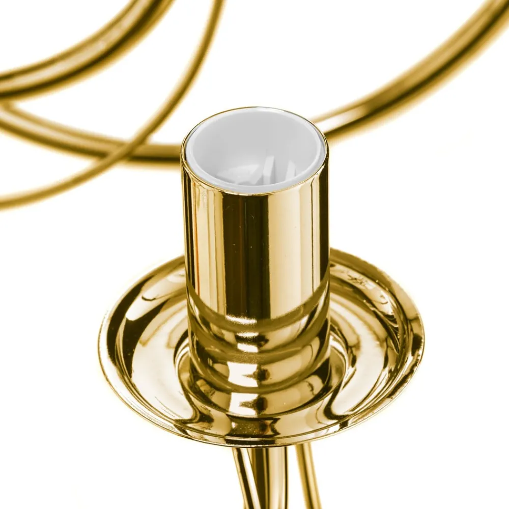 Domiluce Lysekrone Retro, 16-flammet, gull| Lysekroner