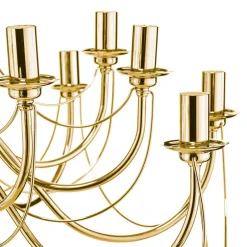 Domiluce Lysekrone Retro, 16-flammet, gull| Lysekroner