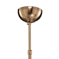 Lucea Lysekrone Santon, messing antikk/hvit, 6 lyskilder| Lysekroner