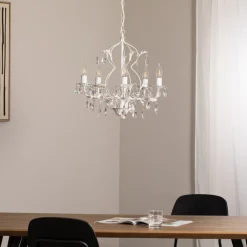 ONLI Lysekrone Teresa, elfenbein 5 lyskilder New