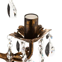 ONLI Lysekrone Teresa med krystaller, 3 lyskilder New