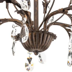 ONLI Lysekrone Teresa med krystaller, 5 lyskilder Online