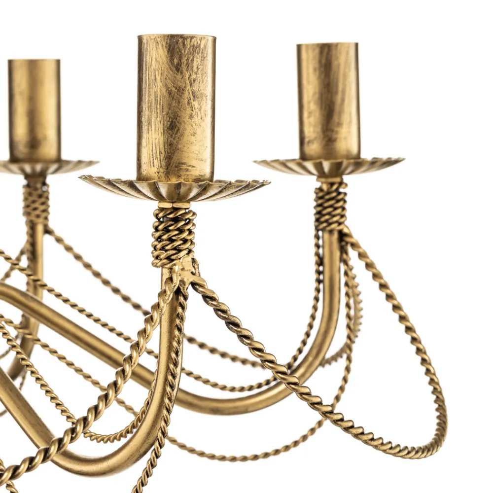 EMIBIG LIGHTING Lysekrone Tori 6, 6 lyskilder, gull Clearance