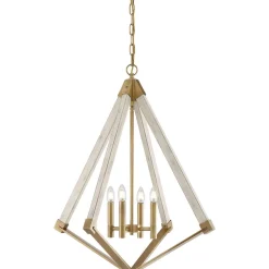 QUOIZEL Lysekrone View Point i diamantform, Ø 61 cm| Lysekroner