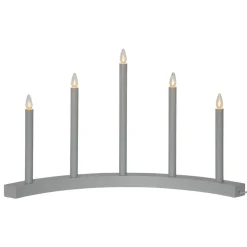 STAR TRADING Lysestake Accent, 5 lyskilder, hvit| Julebelysning