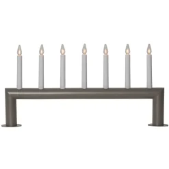 STAR TRADING Lysestake Circum, rett, 7-flamme, gråbrun Sale