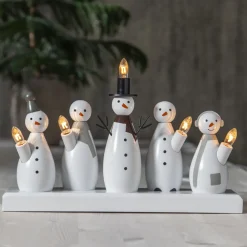 STAR TRADING Lysestake Snowman, 5 lyskilder Sale