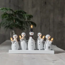 STAR TRADING Lysestake Snowman, 5 lyskilder Sale