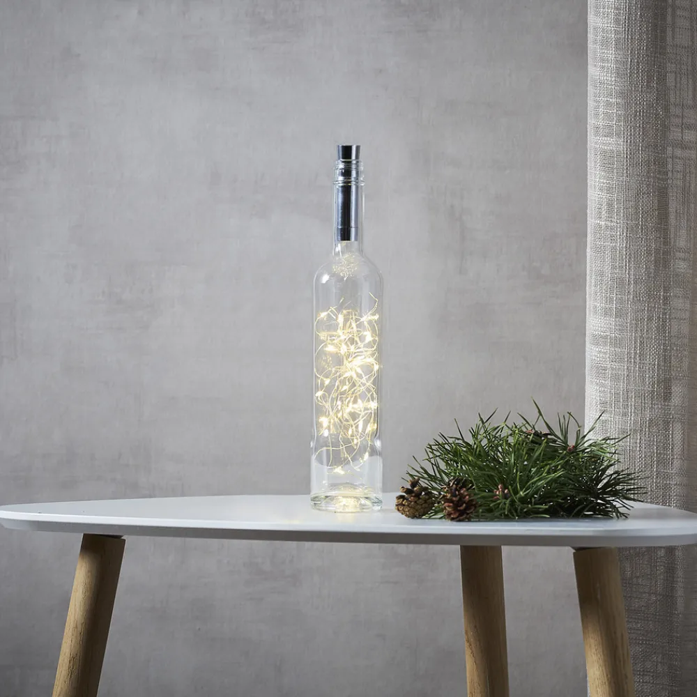 STAR TRADING Lyslenke til flasker Dew Drops 200 cm batteri Outlet