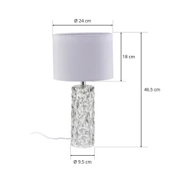 Markslöjd Madame hvit bordlampe med tekstilskjerm Sale