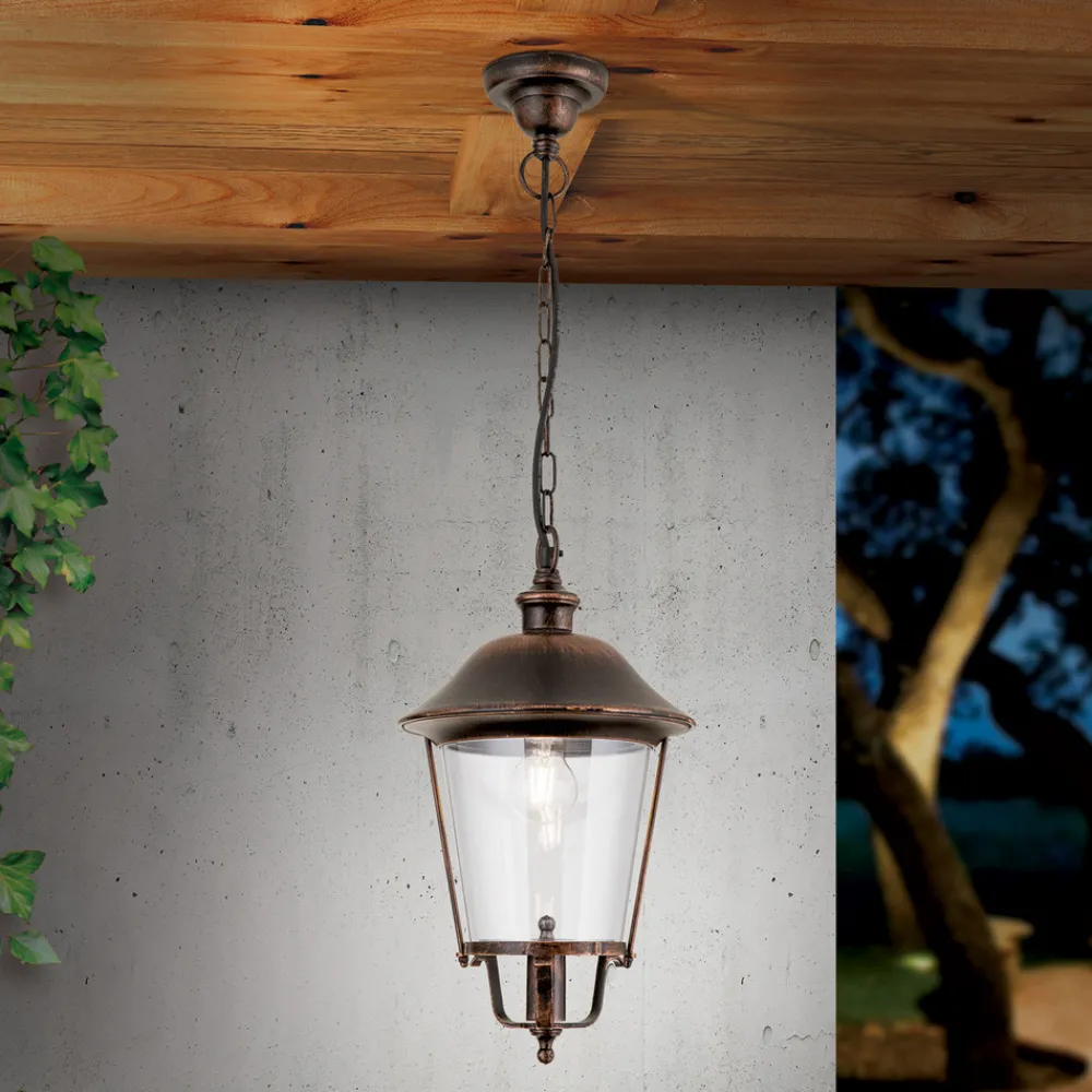 ORION Mariella utendørs pendellampe, svart-kobber, metall Online