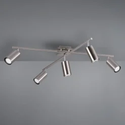 Trio Lighting Marley downlight, matt nikkel, 5 lyskilder Discount