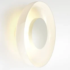 Marset Aura LED-vegglampe, Ø 25 cm, opal Discount