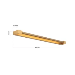 ORION Marylin vegglampe til bad, lengde 90 cm, gull, aluminium Online