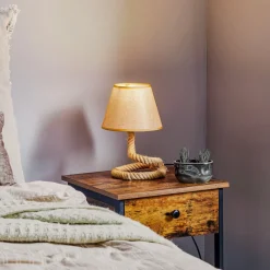 ONLI Mauli bordlampe laget av tau og stoff| Bordlamper