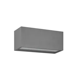 Trio Lighting Mayenne utendørs vegglampe, antrasitt, up- & downlight, kantet Best