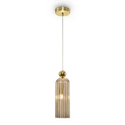 Maytoni Antic hengelampe glassskjerm konjakk-farge| Design- Og Hotellbelysning